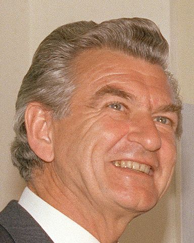 Bob Hawke, Prime Minister of Australia from 1983 to 1991 (image)