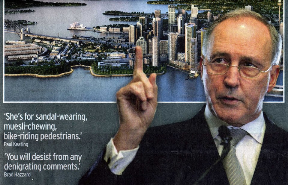 Paul Keating speaking of Clover Moore, 2011 (image)